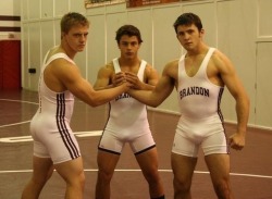 high-school-wrestling:  So yeah, we bonded as brothers. Just like we did last night and I got to be in the middle there too. Dad said it was ok, when he walked in on us