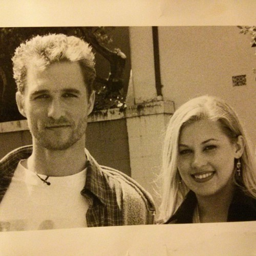 My sister @adrienneeberhardt and @matthewmcconaughey circa 1997, &ldquo;I get older they stay th