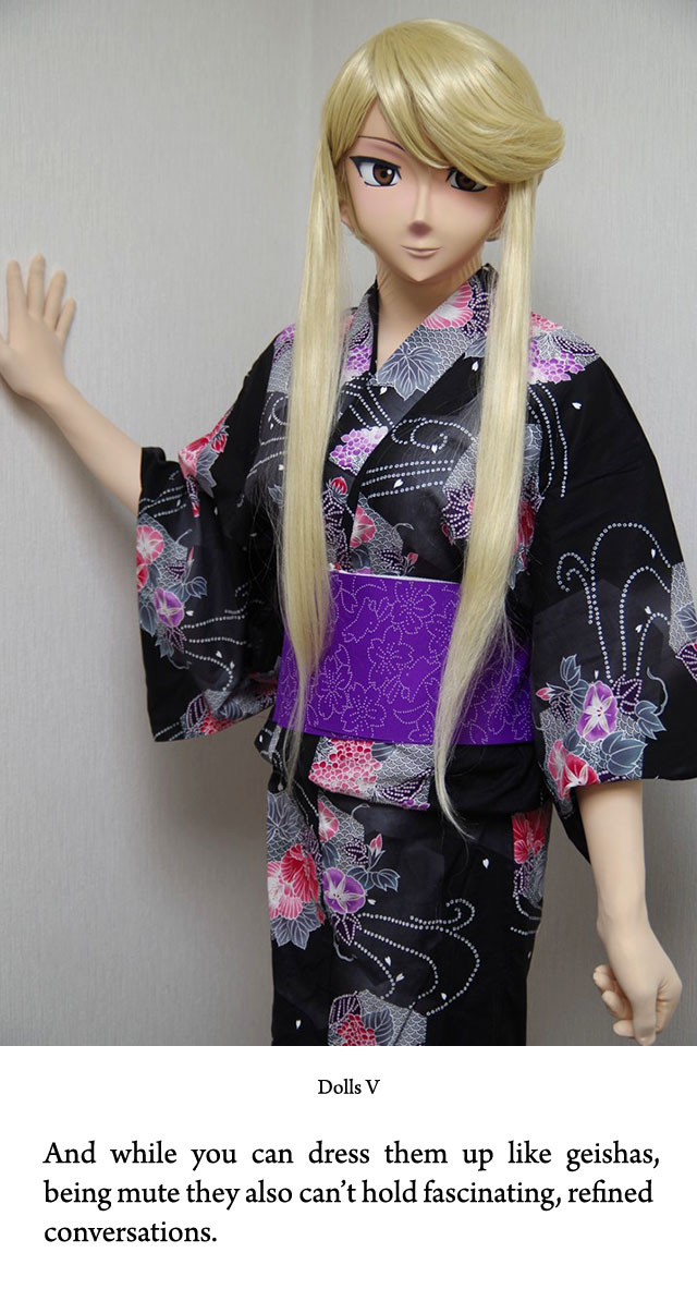 Apparently, wearing cosplay and a mask is a thing in Japan. I mean, outside of perverted