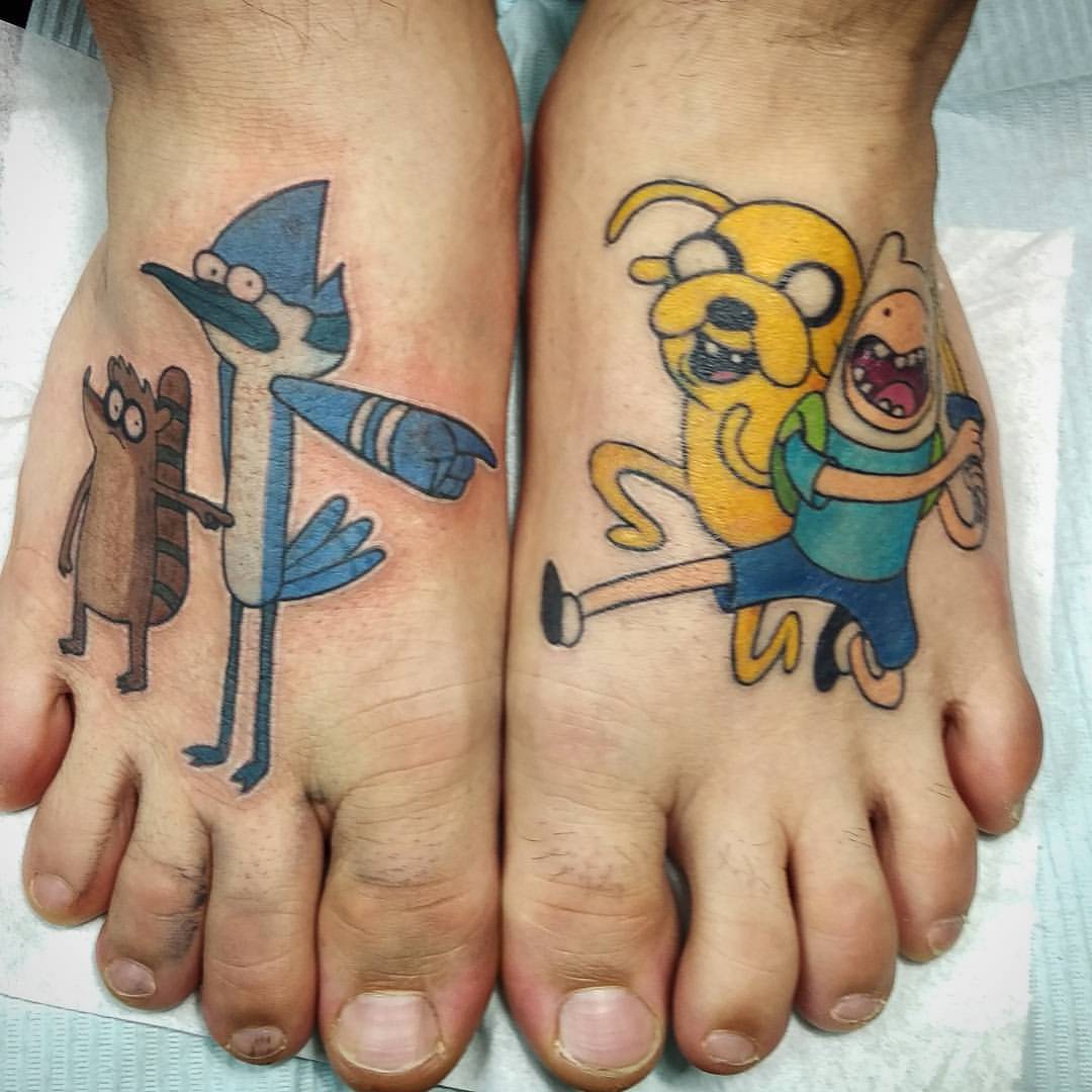 Mordecai and Rigby  Tatuajes interesantes Tatuajes bonitos Tatuajes