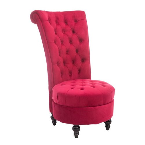  HomCom 44" Tufted High Back Velvet Upholstered Accent ChairWhere to buy and Price:    $179.99 