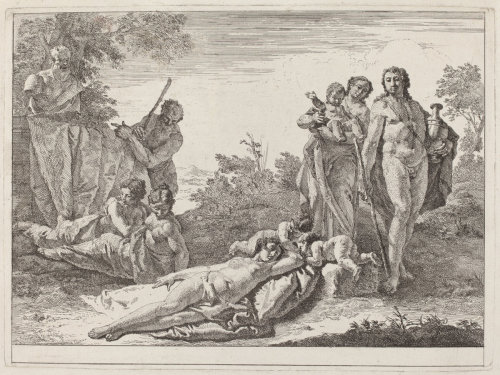 Apollo and Nymphs by Francesco Fontebasso (1744)