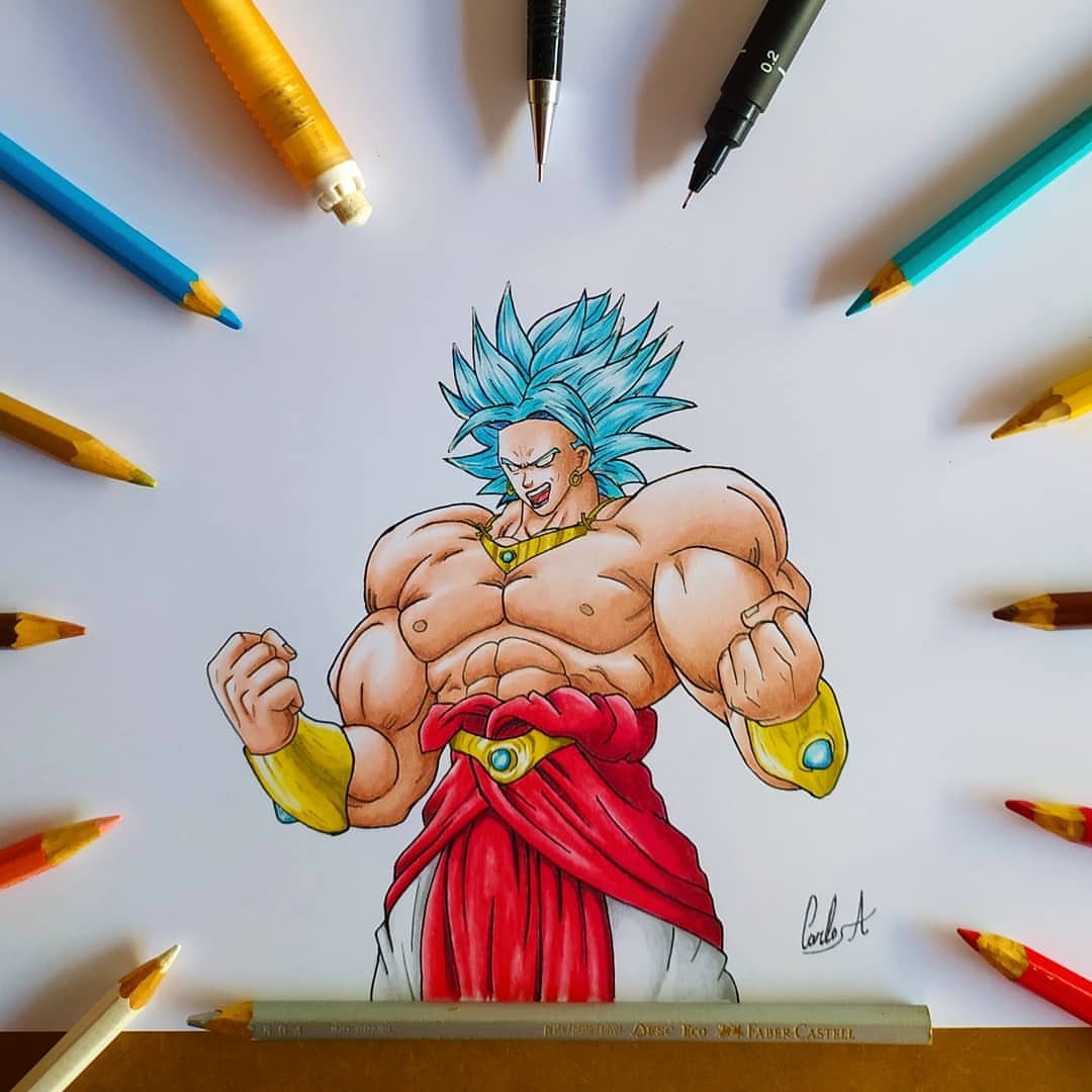 Goku Super Saiyan 5 - Desenho e Dicas para Colorir 