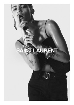 celebsofcolor:  Zoe Kravitz for Saint Laurent