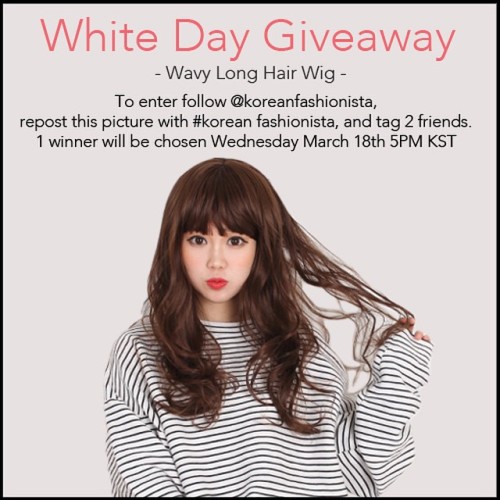 White Day! #koreanfashionista #wigs #giveaway