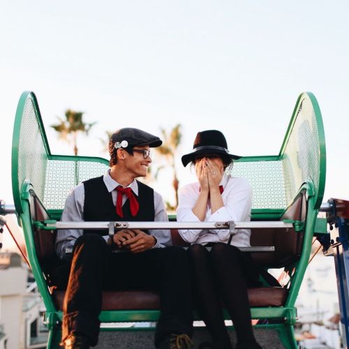 This Mary Poppins proposal and engagement shoot is practically perfect in every way!