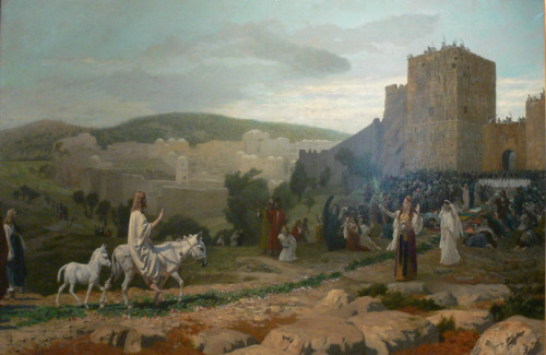 Entry of the Christ in Jerusalem, 1897, Jean-Leon GeromeMedium: oil,canvas