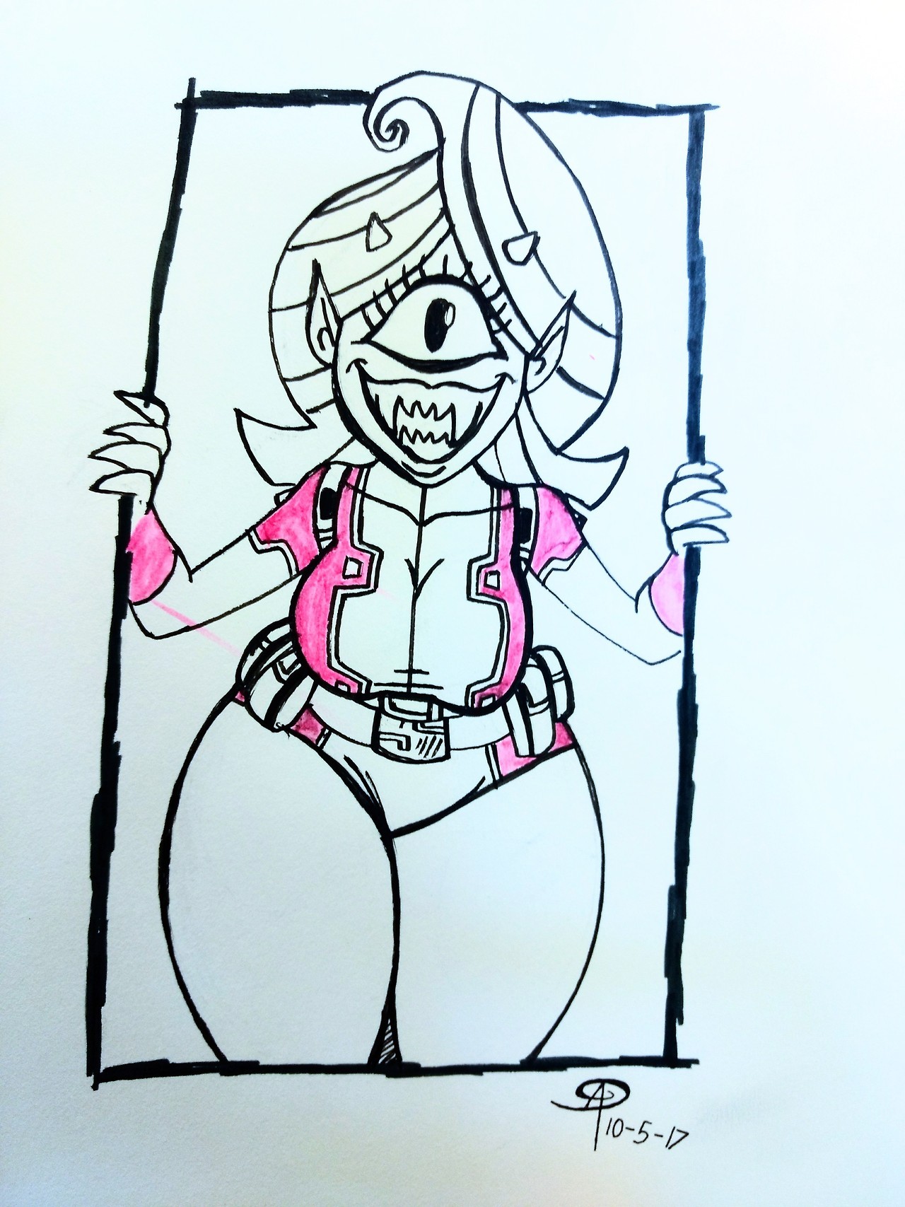 chillguydraws: Inktober 2017  Day 5 - Eyeball  Saffi 