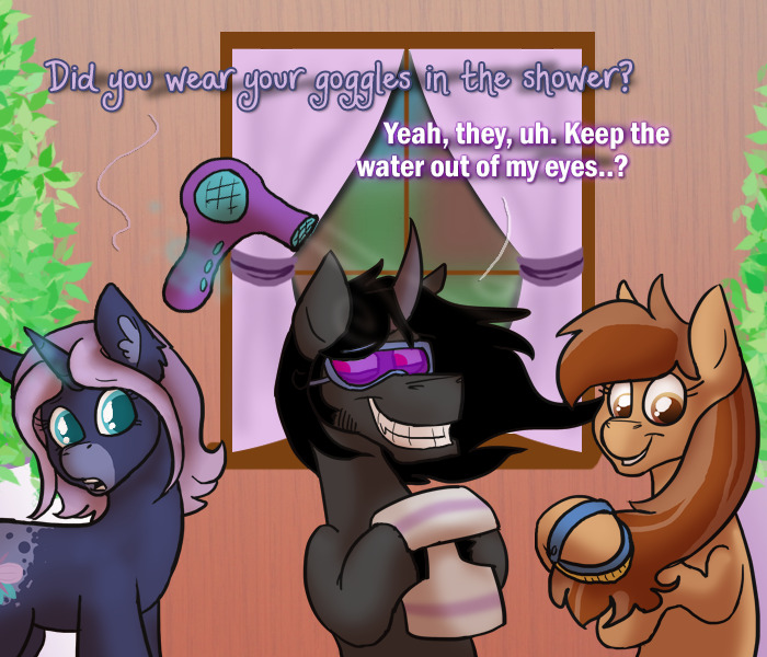 ask-king-sombra:  It’s a wonder what a hot shower can do for the soooul  &gt;W&lt;!&hellip;y’know,