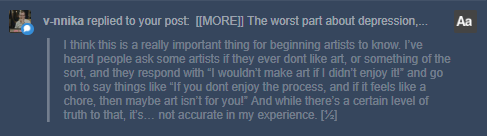 All true. It’s important to take breaks, and important to know you do not need to be creative 