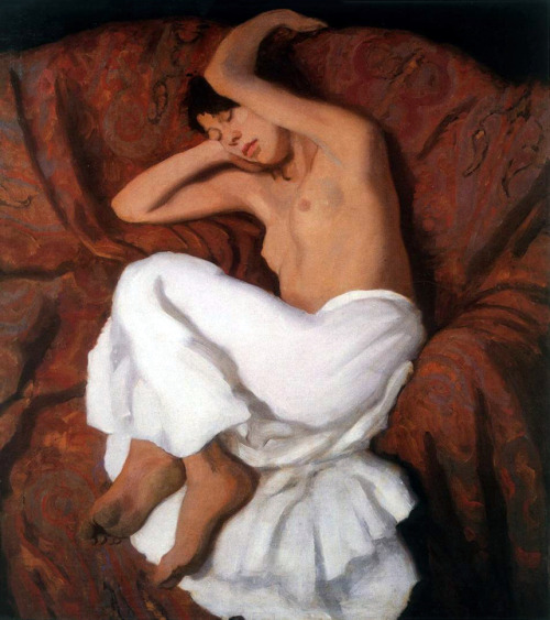 bellsofsaintclements:“Alvó cigánylány / Sleeping gypsy girl” (1915)