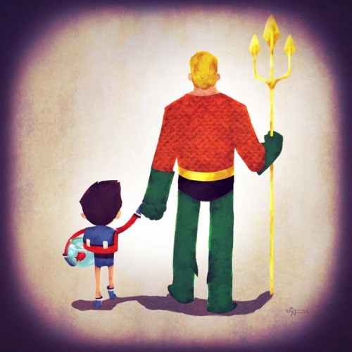 geek-art:  Andry Rajoelina’s Super FAmilies Series now available ! Exclusive Geek-Art Print. 2 sizes available :  - Deluxe Edition 50x50cm (app. 19,6x19,6 inches). Digitally printed on high quality 300g art paper. Print stamped & numbered on the