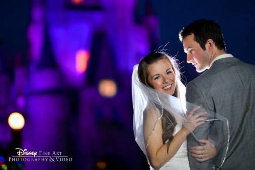 Disney weddings always have the best setting. From Repunzel’s tower to the Tower of Terror Hot