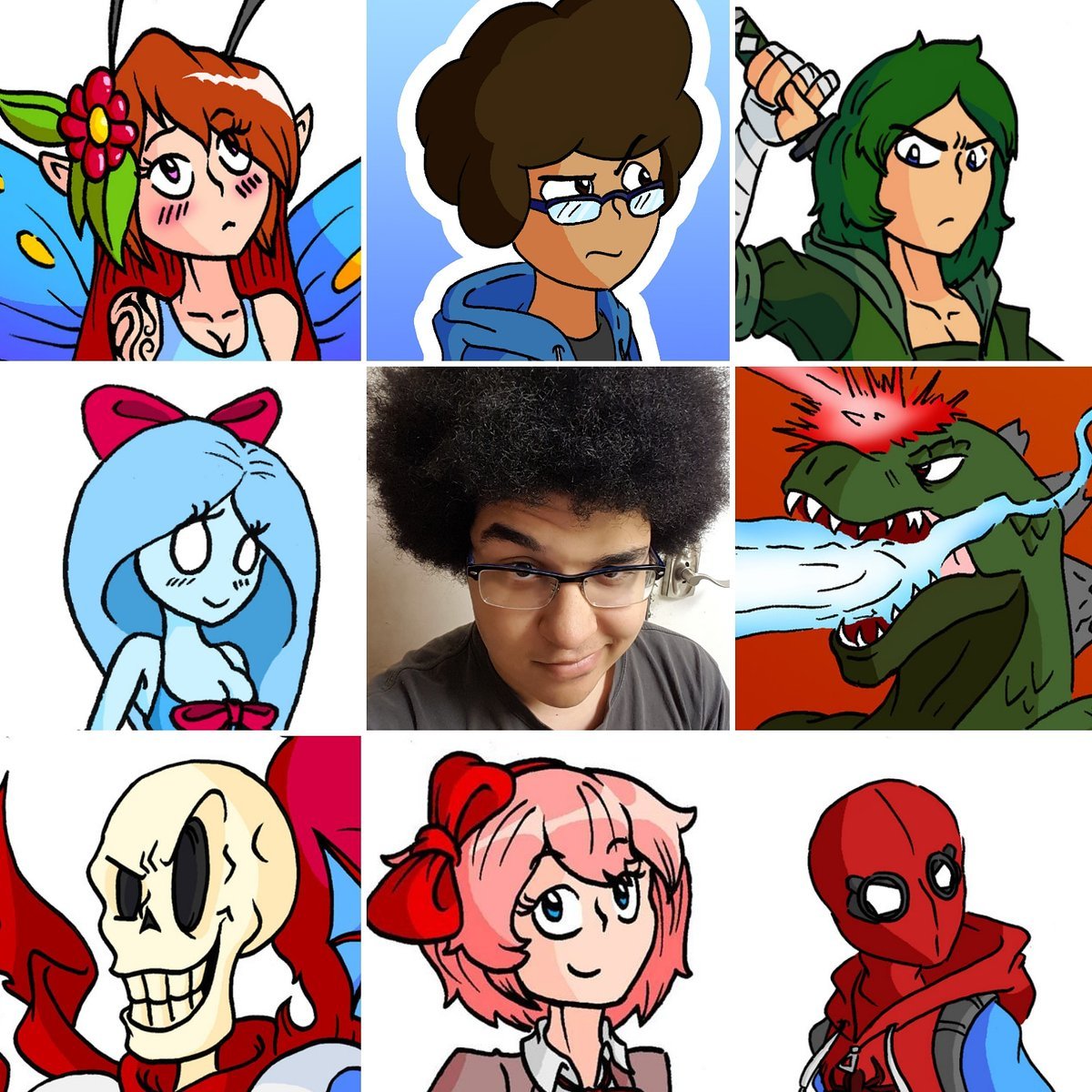 I decided to do one of those artvsartist things. Also face reveal if you’ve never