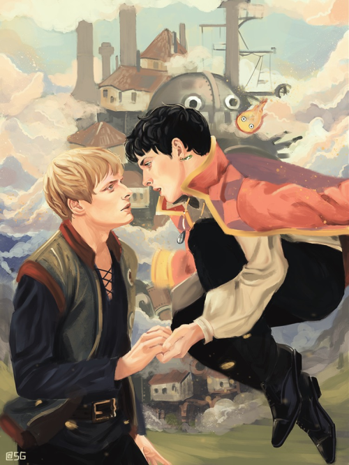 hvmus: Merlin’s Moving Castle, reposting I KNEW THIS ART WAS OUT THERE SOMEWHERE!!! I found Me