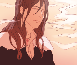masasei:  /slowly strokes his face dammit mink i love using warm colours even more now thanks to you–
