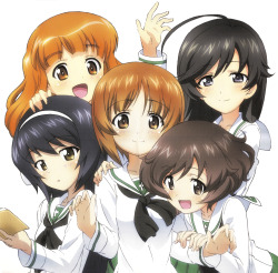 Abaslev:  Girls Und Panzer, Nishizumi Miho, Akiyama Yukari, Takebe Saori, Reizei