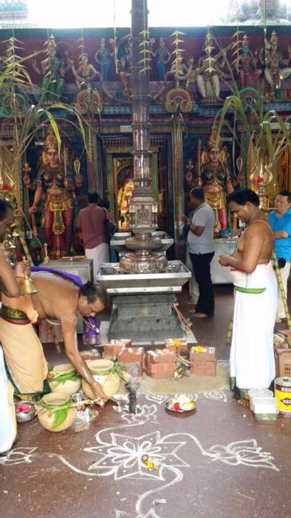 Pongal festival at southern indian Goddess temple