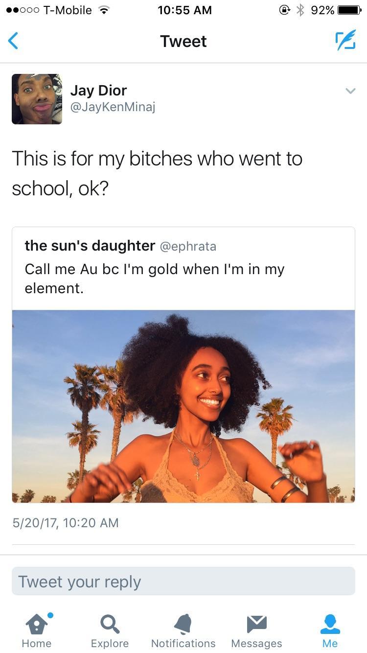 teealwayschillin:  She a chemist