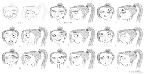Character model sheets for Laika’s Paranorman. Artwork by Pete Oswald.