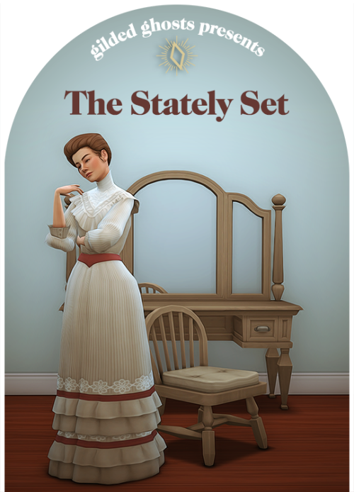gilded-ghosts:The Stately Set | Nov. Patrons’ Pick 3 NEW MESHES! The 1900s was the winner of my No