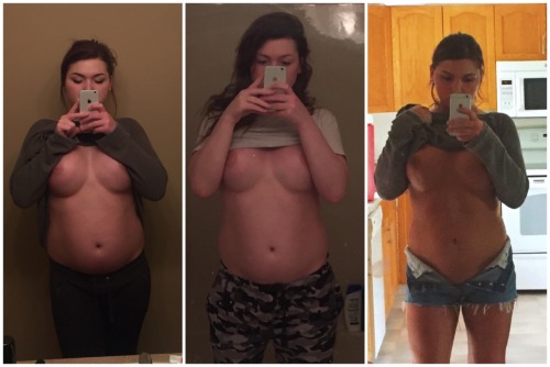 kattnippxo:  My weight loss journey so far! Still working out hard everyday! Changing my life for the better!