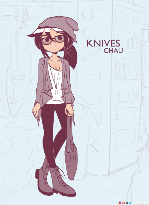Knives Chau is now a Tumblr Hipster 
