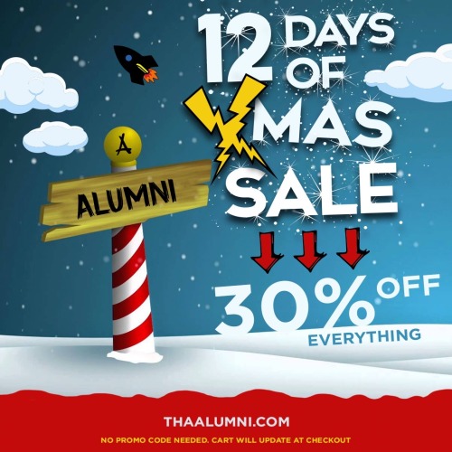 Alumni Clothing Holiday Sale til Xmas! www.Tha-Alumni.com