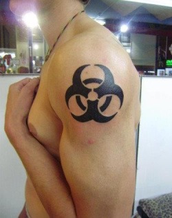 biohazardboi:  pozlthrsmoker:  Biohazard tattoos  #biohazardtattoo