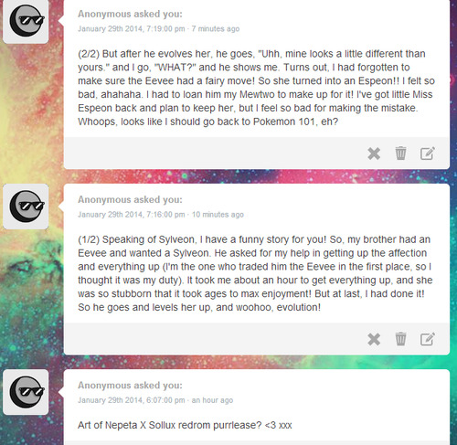  story anon : awwww im sorry that happened aha XD but its an honest mistake!! good