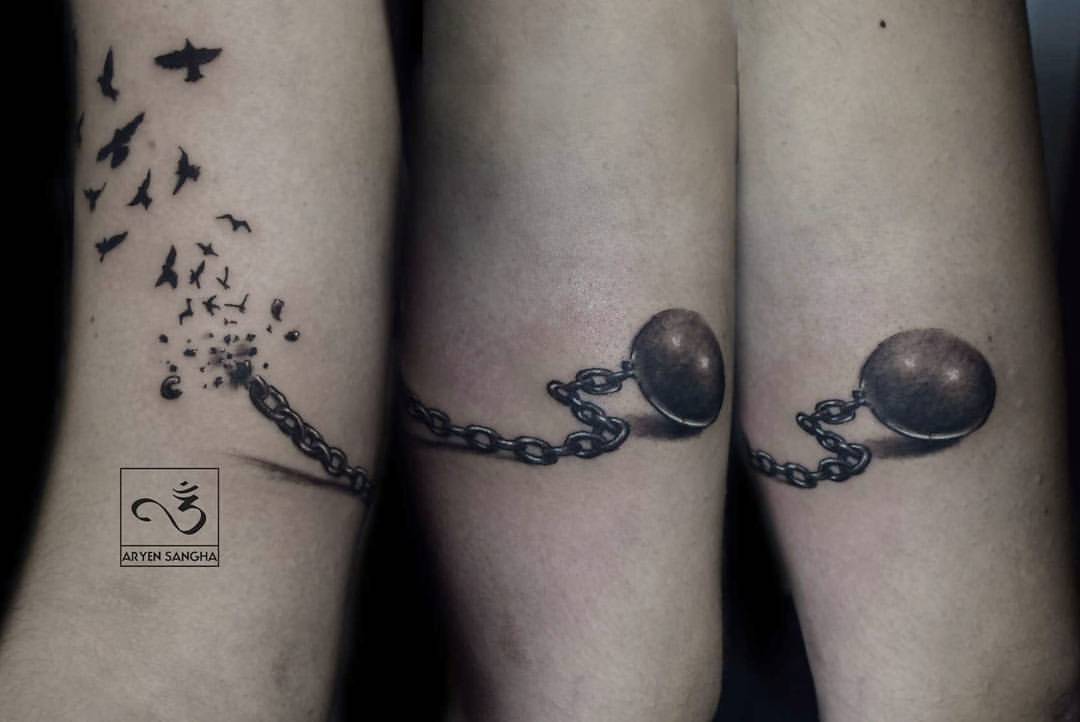 90 Stylish Chain Tattoos Designs for Men and Women 