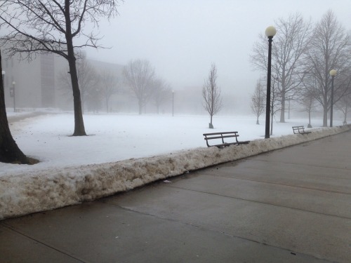 The Weather On Campus Is... Weird. I Believe The Official Name For It Is Either "ambiguous Precipitation"