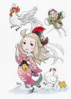 to-the-holy-pillar:  Happy New Year from the Official Bravely Default Twitter!!!
