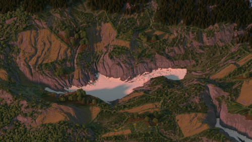 ibuildpixels:  Minecraft Landscape by Imbilio