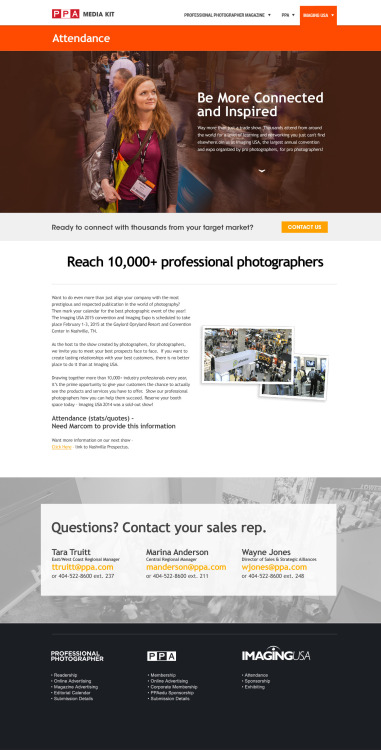 CLIENT: Professional Photographers of AmericaDESCRIPTION: PPA needed a website to house all of their