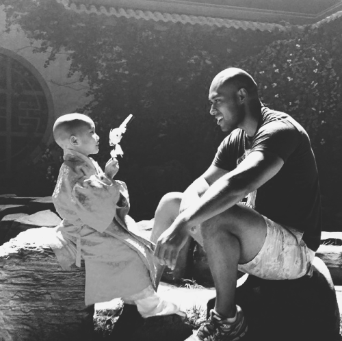 keepingupwithkublai:  Coming soon to theaters: “The Boy Emperor & I”, starring Uli Latukefu and Max 