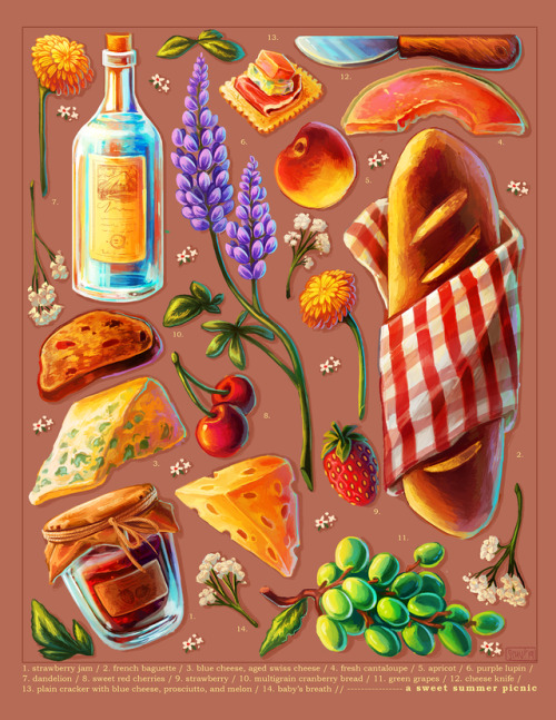 schuuu-art:Thinking about summery picnics..! 