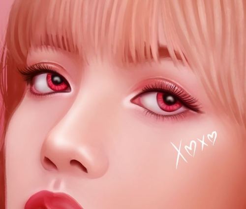 Lisa from Blackpink! I never do any paintings of girls but I saw a picture of Lisa and had to make o