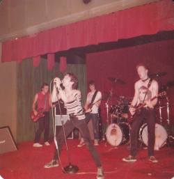 astralsilence:  The Dead Boys live in Cleveland, Ohio, 1977. Photo belongs to Jeff Magnum (via).  
