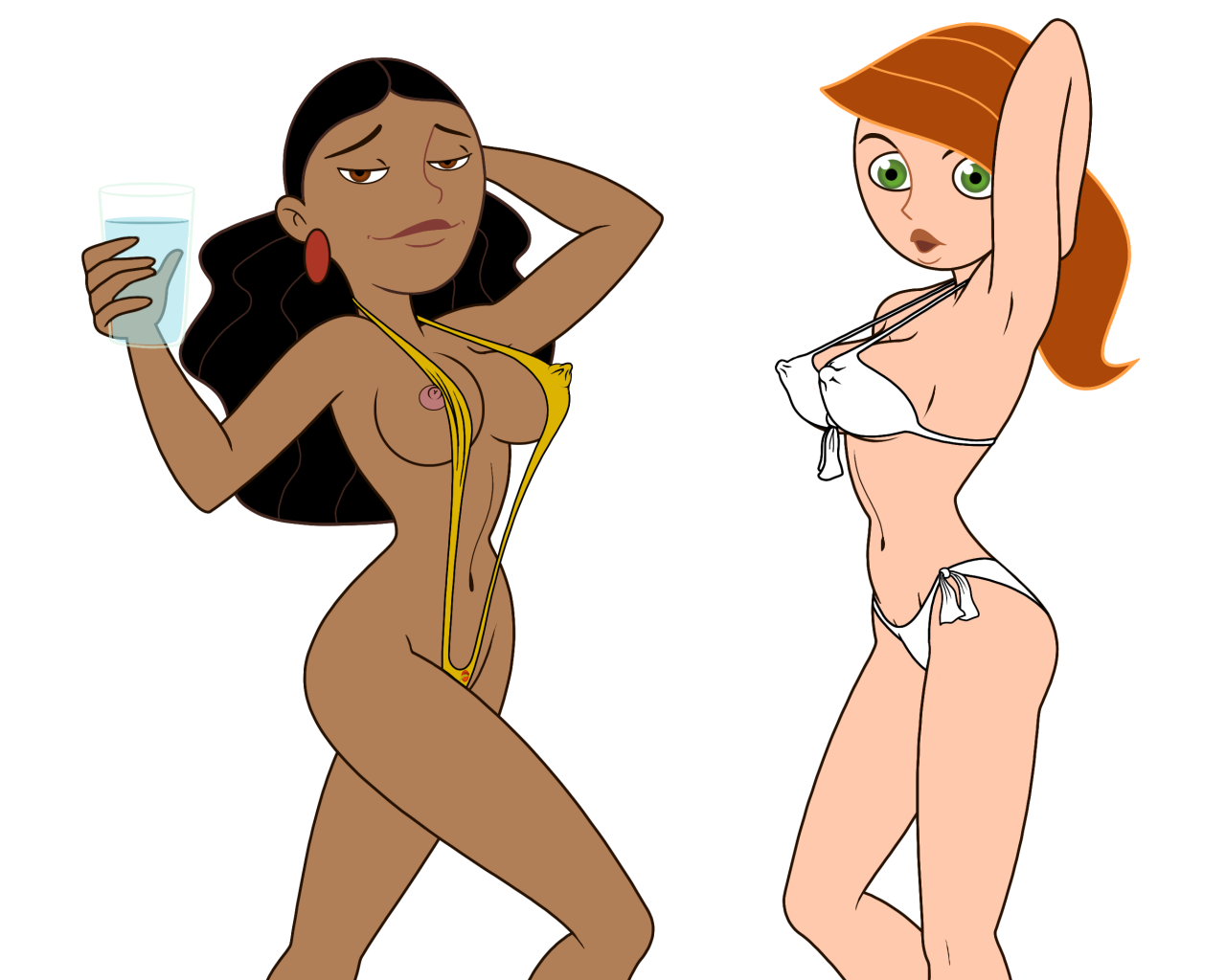 nsfw-lesbian-cartoons-members:  Lesbian Kim possible Request Filled Source Image_fap