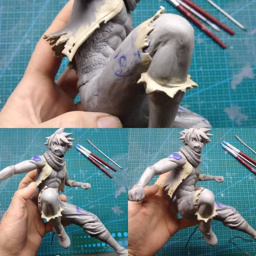 #wip #natsu #fairytail #natsudragneel #natsudragonforce #fanart #figure #statue #handmade #sculpture