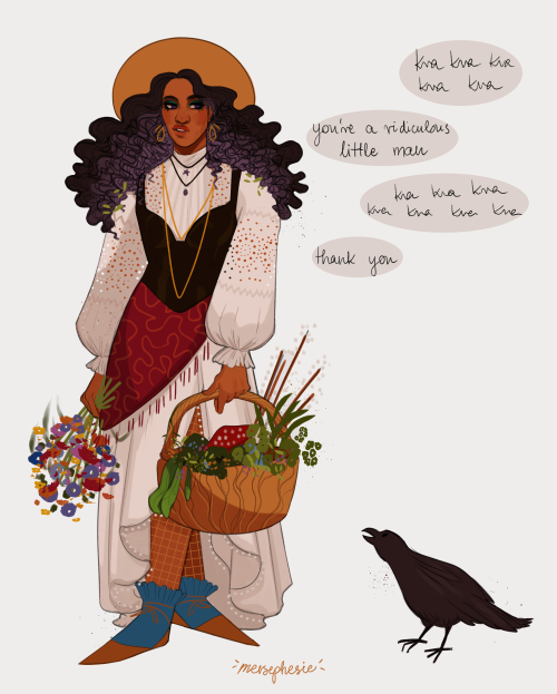 mersephesie:i’m actually never not thinking about cottage witch yen and familiar jask au no thoughts