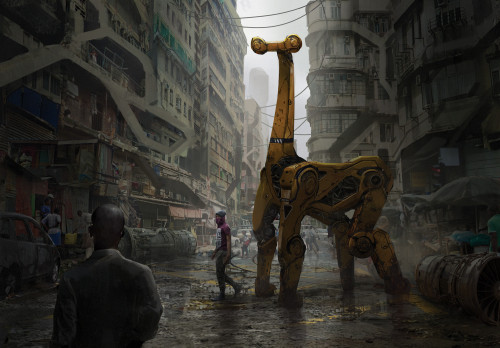 Giraffe MechEddie Mendozawww.artstation.com/artwork/lal6z 