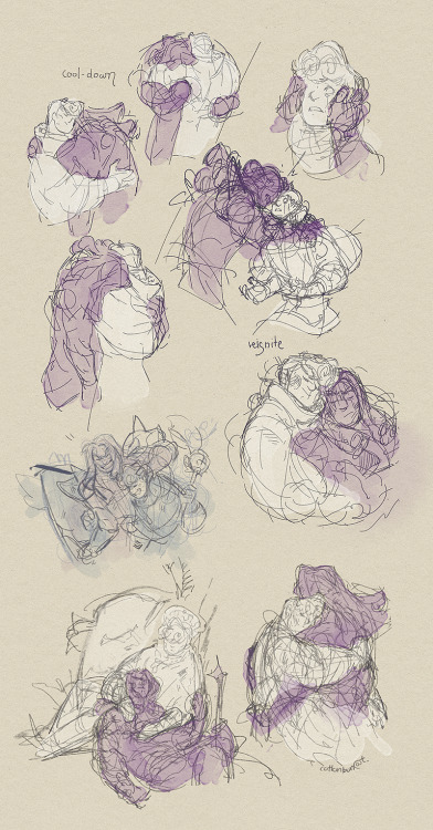 cottonbun: Some CR sketches that piled up during a year. Wanted to wait a little bit to fill up the 