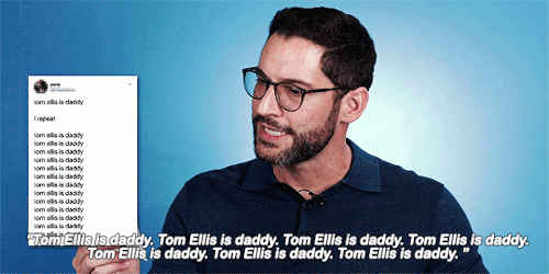 luciferonvacation:dianasofthemyscira:Tom Ellis Reads Thirst TweetsThis guy