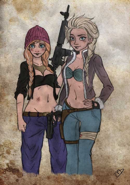 whatthecool:  10 Amazing Disney Apocalypse Illustrations by kasami-sensei More can be viewed on his deviant art page