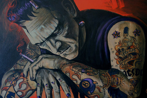 xprettypistolx: The be all end all of strange and beautiful love. *Smiles.*Artist - Mike Bell