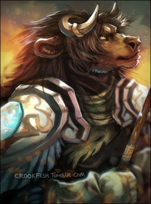 Sadida for @sidorra by crookfish. I haven’t drawn a tauren for a long, long while– I hope I did her 