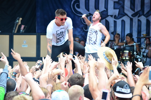 hangforever:  We Came As Romans - Kyle Pavone & David StephensJuly 26, 2013Vinoy Park, St. Pete, FLPhoto by me.