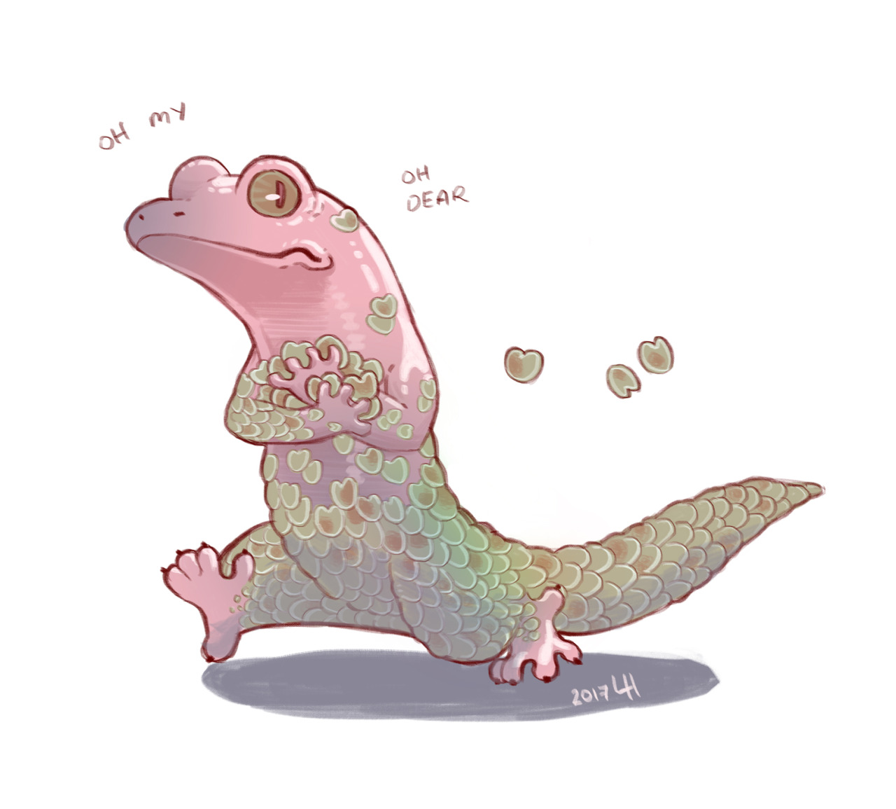 catwithbenefits: b-noons:  markscherz:  leotide:   A quick drawing of G. megalepis,